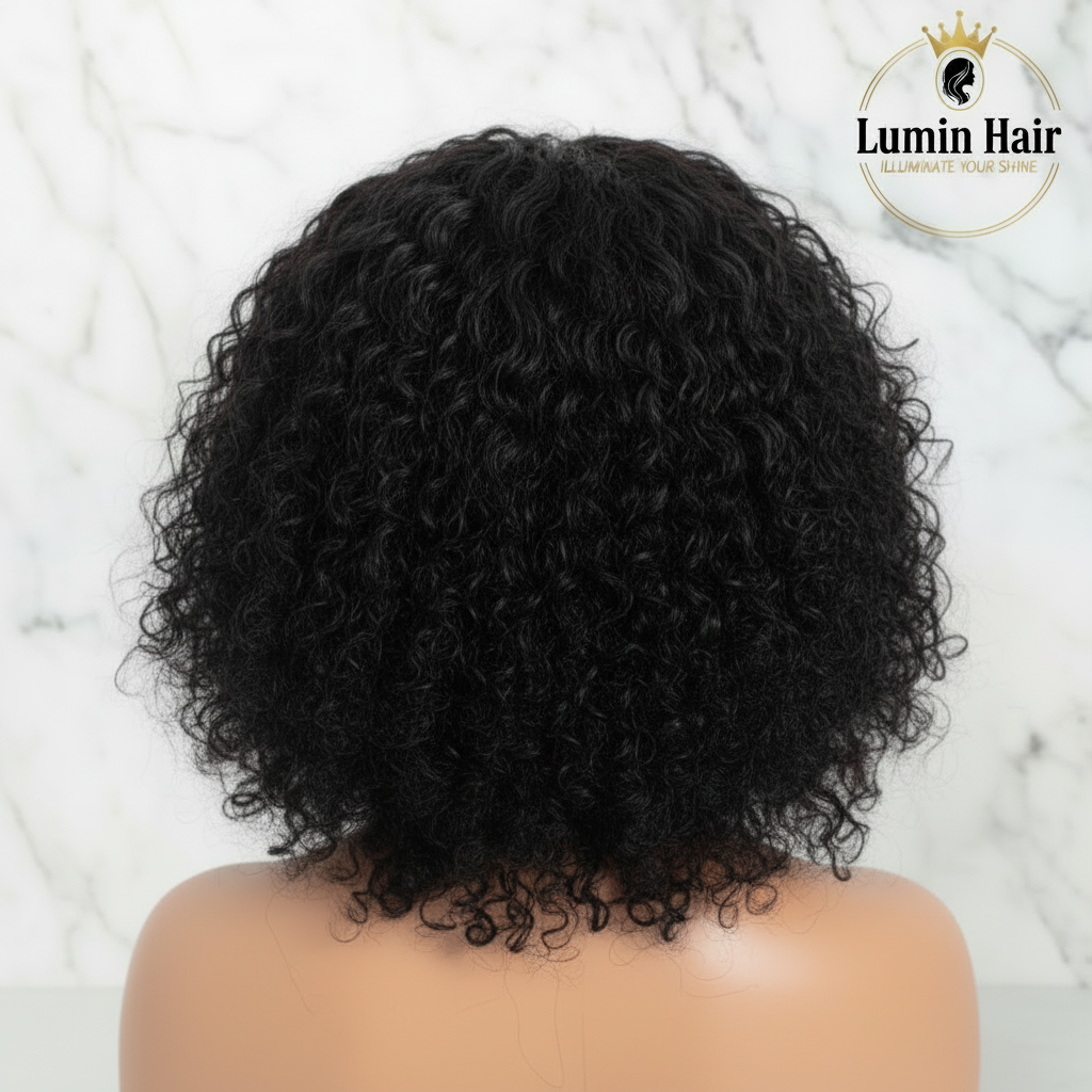 LuminHair™ Curly Bob – Back View
