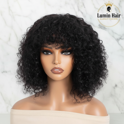 LuminHair™ Curly Bob – Marble with Logo